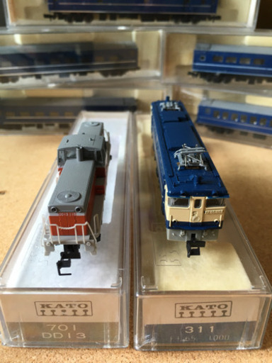 Nゲージ　鉄道模型　EF65 DD13他と線路セット Nゲージ 鉄道模型 EF65 DD13他と線路セット KATO DD13 初期型（淡緑）