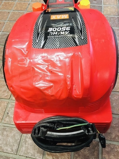 動作良好！ MAX マックス AK-HL9500E 常高圧エアコンプレッサ エアー満