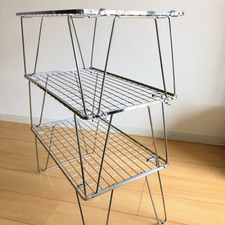 廃盤】UNIFLAME( ユニフレーム) フィールドラック メッキ 3枚セット