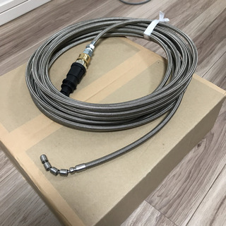 ヒダカ 業務用 プロ仕様 洗管ホース 2分ステンレス スズランノズル 10m ヒダカ家庭用高圧洗浄機互換 ガン先取付タイプ