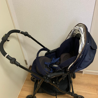 コンビ ベビーカー スゴカル 4キャス ネイビー 美中古品 A型