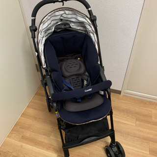 コンビ ベビーカー スゴカル 4キャス ネイビー 美中古品 A型