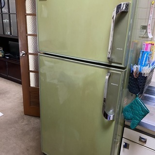 冷蔵庫　ナショナル　NR-4502TBL(G)　昭和レトロ　実働...