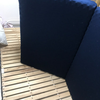 ニトリ製のセミダブルベッド、折り畳みシングルベッド