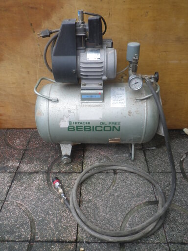 ■動作品■日立 エアーコンプレッサー ベビコン  0.20P-5SA 100V(家庭用電源)