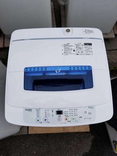 【恵庭】ハイアール　洗濯機　JW－K4２M　4.2㎏　2017年製　PayPayOK!