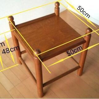 アンティーク木製サイドテーブル