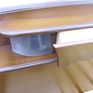 ダブルベッド 木枠 マットレス 宮付き コンセント 収納 小物入れ 照明 説明書付き ☆ PayPay(ペイペイ)決済可能 ☆ 札幌市 北区 屯田