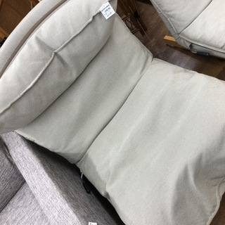 無印良品　ハイバックリクライニングソファ　グレー　シミ有