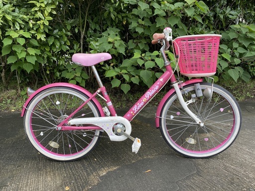 子供用自転車 20インチ ピンク Love＆Peace