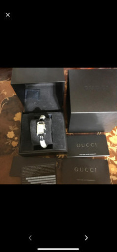 GUCCI 白バンブー腕時計限定品