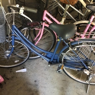 24インチ青色中古自転車