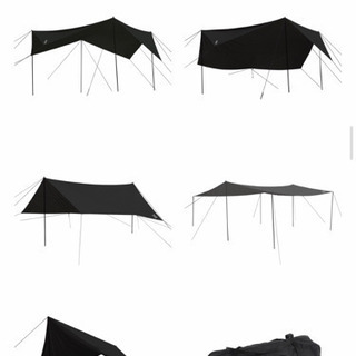 DOD チーズタープ　黒　ビッグタープ　ヘキサタープ