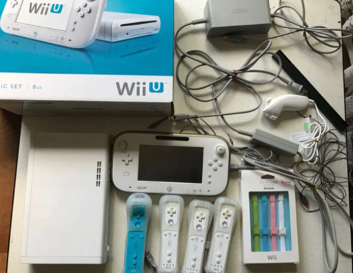 Wii U ベーシックセット ソフト15本付き Wiiリモコン✖️4 タタコン