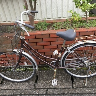 (chariyoshy 出品)26インチ　自転車　ブラウン