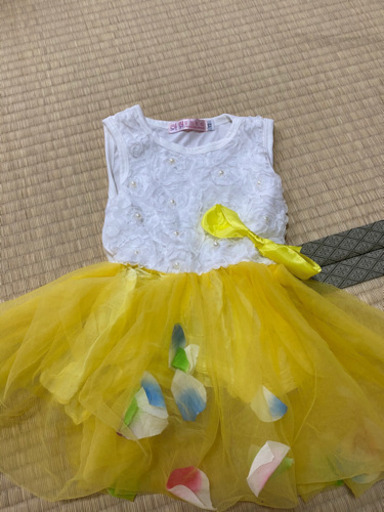 100日お宮参りドレス黄色 ゆい 二俣川の子供用品の中古あげます 譲ります ジモティーで不用品の処分