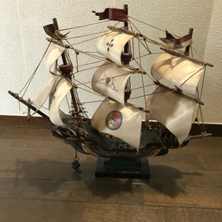 船　海賊船　幌船　置き物