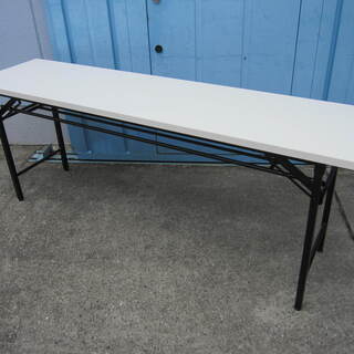 折りたたみテーブル　Ｗ1800　ホワイト　　　