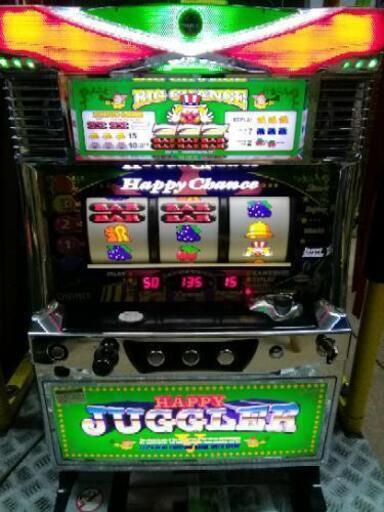 スロット実機　ハッピージャグラー　コイン不要機付