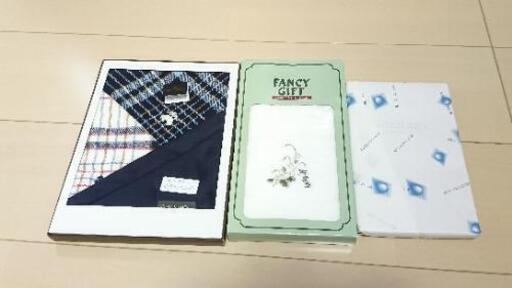 三越紳士ハンドタオル2枚 ハンカチ１枚のセット 今治タオル等 にゃんきち 新船橋のその他の中古あげます 譲ります ジモティーで不用品の処分