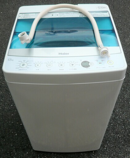 ☆ハイアール Haier JW-C55A 5.5kg 全自動電気洗濯機◆2017年製・風乾燥で干し時間を短縮