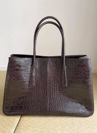 【Les sacs Adam 1980】型押レザートートバッグ