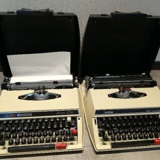 タイプライター２台　BROTHER製