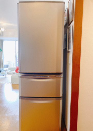 【清掃＆除菌済み!!】3ドア シャンパンピンク✨ 三菱 大型冷蔵庫