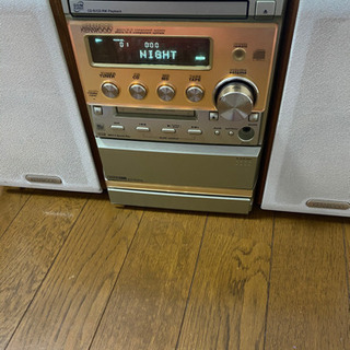 【コンポ・KENWOOD】CD、MD、カセットテープ、ラジオプレイヤー