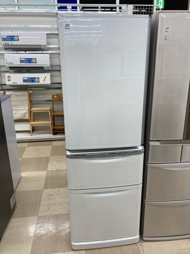 三菱 3ドア冷蔵庫 2014年製 MR-C37XL-W