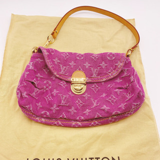 ほぼ未使用ルイヴィトン モノグラムデニム ミニプリーティ ピンク ほぼ未使用ルイヴィトン モノグラムデニム ミニプリーティ ピンク