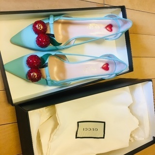 美品☆ GUCCI チェリーパンプス 36.5 23cm 美品☆ GUCCI チェリーパンプス 36.5 23cm