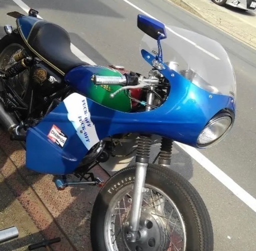 SR400カフェ仕様セパハン公認車検ロンスイ9cm SR400カフェ仕様セパハン公認車検ロンスイ9cm