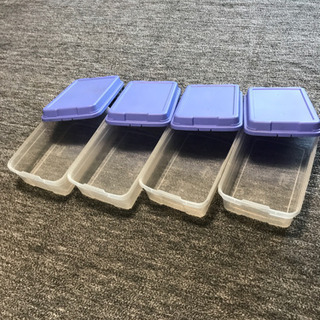 【交渉中】プラスチックケース(蓋付)4箱