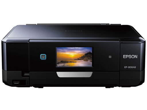 コピー機能とスキャナ機能を備えたインクジェットプリンター！EPSON(エプソン) カラリオ【EP-808AB】 7866円