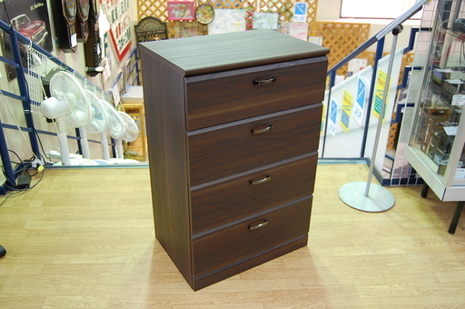 4段収納 たんす 幅58.5×奥41×高91cm 衣類収納 箪笥 タンス チェスト ☆ PayPay(ペイペイ)決済可能 ☆ 札幌市 清田区 平岡