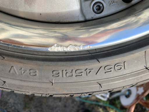 引越し処分5000円値下げしました！！】bBタイヤホイール付き4本 195/45  