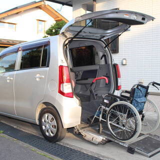 ワゴンＲ車いす移動車！スローパー★介護、通院！★本車検  令和４...