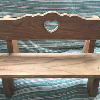 手作り　ミニ木製ドール椅子