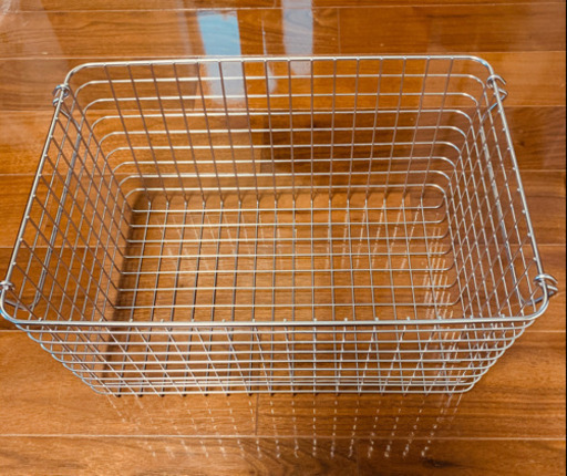 無印良品 ステンレスユニットシェルフ 追加用 ワイヤーバスケット 4個セット 無印良品 ステンレスシェルフ 無印　ステンレスワイヤーバスケット4こセット