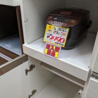 【おすすめ品】参考定価¥79,800 NITORI ニトリ 2面レンジボード 幅120cm×奥行50cm×高さ207cm ハイカウンター スチームオーブン対応♬