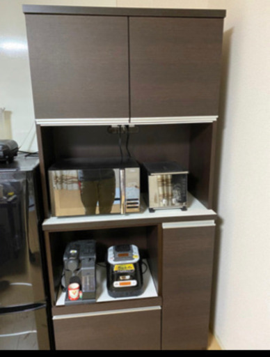※お相手決定【美品】食器棚 ダークブラウン