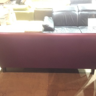 【店舗同時販売中】紫色3人掛けソファ　
