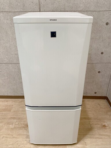 K6*25 三菱 2ドアノンフロン冷凍冷蔵庫 146L MR-P15EX-KB 2014年製