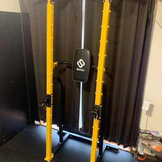 WASAI(ワサイ) マルチジム バーベルトレーニング バーベルスタンド ベンチプレスラック ぶら下がり健康器 懸垂マシン MK680