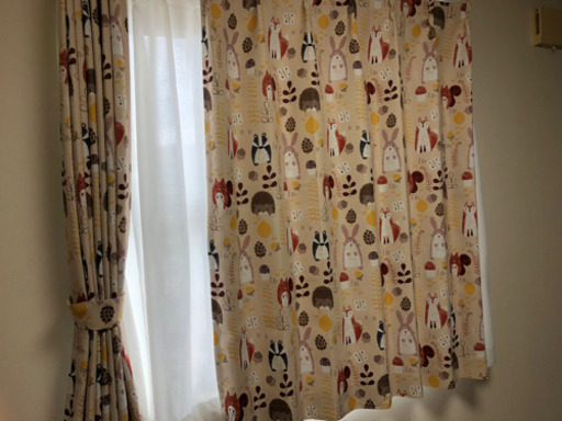柄がかわいいカーテン遮光3級カーテンニトリ かぁー 鴨島の家庭用品 その他 の中古あげます 譲ります ジモティーで不用品の処分