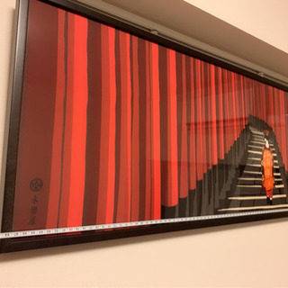 値下げ❗️日本風　京都風　上品な絵　永楽屋