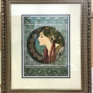 値下げ❗️ 絵画 ミュシャ 限定発行 横顔の女性 | www.bbxbrasil.com