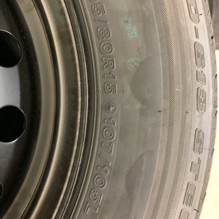 ハイエース新車外しタイヤ4本セット（スチールホイール組）②