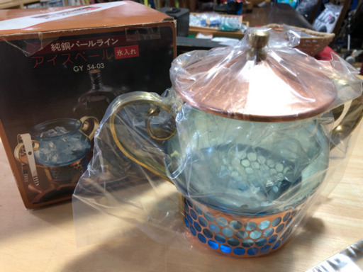 未使用品　宅飲み　アイスペール　純銅　氷入れ　便利